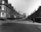 Housing, Brunswick Street looking towards Sheffield University, Broomhall