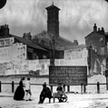 View: s13947 Cross Burgess Street looking towards Burgess Street, City Centre, this piece of land had been sold to the Salvation Army, tower belongs to the Albert Hall