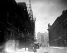 View: s13955 Burgess Street looking towards the Grand Hotel, Regent Cinema on right, fire damaged Albert Hall on left