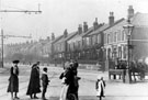 Horses drinking at the horse trough, Burngreave Road at the junction of Grimesthorpe Road/Gower Street