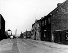 View: s13998 Cadman Street looking from Lumley Street towards Cadman Street Bridge which crosses the Canal, part of Canal Works former premises of Henry Outram and Sons Ltd.(right)