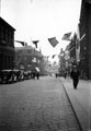 Cambridge Street looking towards Moorhead during Sheffield Week (former St. Paul's School on left)