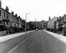 Terraced houses (now demolished), Carrfield Road, Heeley, looking towards Gleadless Road