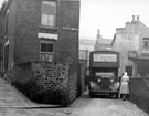 Carwood Lane looking towards the Hallcar Tavern (just visible in the background) and No. 1 Carwood Crescent, from the junction of Carwood Road, Grimesthorpe