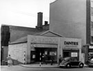 Castle Street showing No. 1 former premises of Blaskey's, wallpaper dealers and No. 5 Dainties (Sheffield) Ltd., greetings card shop