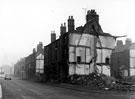 Demolition of property on Cemetery Road, Cliff Street on right