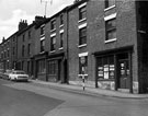 View: s14287 Charles Street at corner of Eyre Lane showing (right) Nos. 103 - 105 L.W. Sanderson, printer
