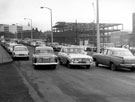 View: s14302 Charter Row looking towards City Centre (including Cole Brothers), Construction of Pauldens Ltd., department store on right