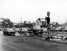 Looking towards Chester Street and No. 57 Grey Horse Inn from Eldon Street