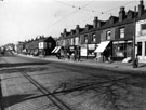 Chesterfield Road looking towards Aisthorpe Road, Broxholme Road and Scarsdale Road, between 1954 and 1957