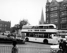 View: s14377 Looking towards Church Street from High Street / Fargate, Parade Chambers on right