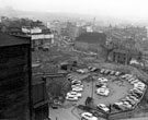 View: s14400 Elevated view of Sycamore Street area looking towards Milk Street during the construction of Arundel Gate