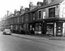 Club Garden Road at junction of Salmon Street, Nos. 125 - 127 Club Garden Road, Stevenson Bros (Sheffield) Ltd, Grocers