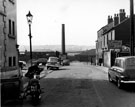 C. Irvine Patnick, building contractors, Colwall Street, Attercliffe looking towards Oaks Green Wash House Chimney