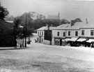 Common Side, Upperthorpe, looking towards Howard Road including Chapel belonging to St. Joseph's Home for Catholic Girls and Springvale Road, shops and Springvale Hotel on right