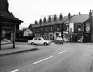 Crookes Valley Road at the junction of Crookemoor Road, St. John's Methodist Church, left, No 213, Crookes Valley Rd, Crookes Valley Road Post Office, No 211, F. M. Williams, grocers, No 209, Harry Crookes, greengrocers, No 207, G.W. Booth, outfitter