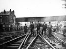 Midland Railway Employees at Midland Railway Sheffield South No. 1 Platform undergoing alterations