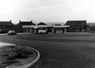 Delves Terrace from Delves Road, shops include Gowers and Burgons, grocers, rear of Hogshead public house on right