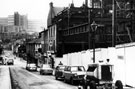 Dixon Lane looking towards Broad Street and Hyde Park Flats, during the construction of British Home Stores