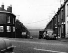 Draper Street from Carlisle Road showing the Hodson Hotel (left) looking towards Adsetts Street and Grimesthorpe Works