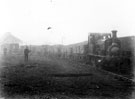 Unidentified colliery engine and wagons in unidentified location