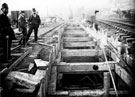 Midland Railway construction, Burrowing Junction, South end of Sheffield Midland railway station near Queens Road