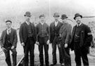 View: s15073 Midland Railway Construction, Grindleford, Sidney Troutt and staff on station