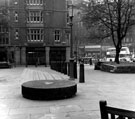 Cathedral forecourt looking towards East Parade and top of High Street, No.1 High Street, (Parade Chambers) including National Provincial Bank