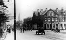 Ecclesall Road at Hunter's Bar showing No. 669 Sheffield Banking Company on corner