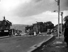 View: s15158 Ecclesall Road South and Psalter Lane junction from Ecclesall Road South, Sheffield Savings Bank on corner