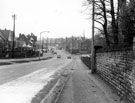 View: s15183 Ecclesall Road South, looking southwards showing (left) No. 345a Wheatsheaf Hotel and (right) Parkhead Crescent