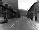 (B6012) Ecclesfield Road and The Engineers Hotel, Fife Street, Wincobank looking towards the Gas Works
