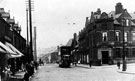 Tram terminus and Tram 107, Chesterfield Road at bottom of Chantrey Road