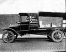 Mr. Walter Mitchell and lorry used by T. E. Swan, grocer,  Abbeydale Road