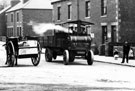 View: s15268 A.E. Belton's steam lorry, Greystones Road looking towards junction with Onslow Road, 1900-1910