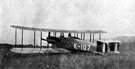 The Vickers-Vimy Commercial Aeroplane no. K-107, at Coal Aston Aerodrome
