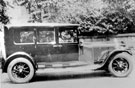 Mr Keeton in 1928 Austin saloon car