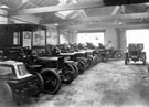 Sheffield Motor Company, Cavendish Street, interior view including Cavendish cars Nos W 351 and 4 and Viper Car No. W 78 Sheffield Motor Company, Cavendish Street, interior view including Cavendish cars Nos W 351 and 4 and Viper Car No. W 78