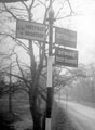 Road direction sign at the junction of Barnsley Road and Stubbin Lane