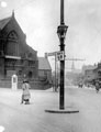 Wicker Congregational Church, telephone box and A61 road sign at the junction of Burngreave Road and Ellesmere Road