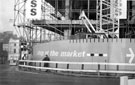 Junction of Waingate and Exchange Street during new development of Castle Market, 1959-60