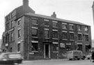 View: s15517 Eyre Street looking towards Matilda Street and No. 128 Hy. Pooley and Son Ltd., weighing machine makers