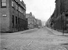 Eyre Street and junction of Furnival Street, Nos. 81 - 87 Turner's (Eyre Street) Ltd., nickel silver manufacturers, right, Priest and Ashmore, Manufacturing Opticians (Newton Works)