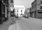 Eyre Street looking towards junction of Howard Street and Central Library, Walker and Hall Ltd., Electro Works, left