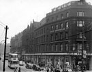 View: s15596 Fargate from High Street looking towards Cole Brothers, department store and 'Cole's corner'