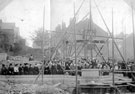 View: s15674 Laying of the foundation stone at Walkley Library, South Road. Building works by D. O'Neill and Sons Ltd., opened 1905