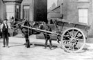Horse drawn cart on Empire Road, Nether Edge