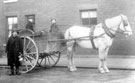 Horse drawn milk float, possibly W. Booth, Bradfield