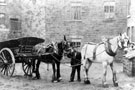 Two horse drawn cart owned by J.T. Baker, Carter, Heavygate Road area