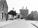 Fell Street, Brightside looking towards part of English Steel Corporation, River  Don Works, showing the junction with Alfred Street